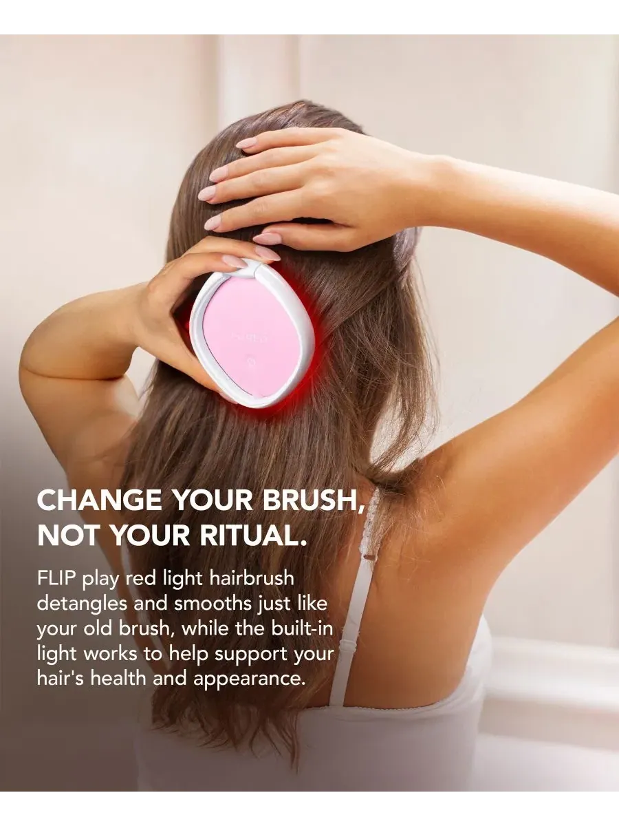 Щетка для волос с красным светом Flip Play Red LED Light Hairbrush FOREO — 5