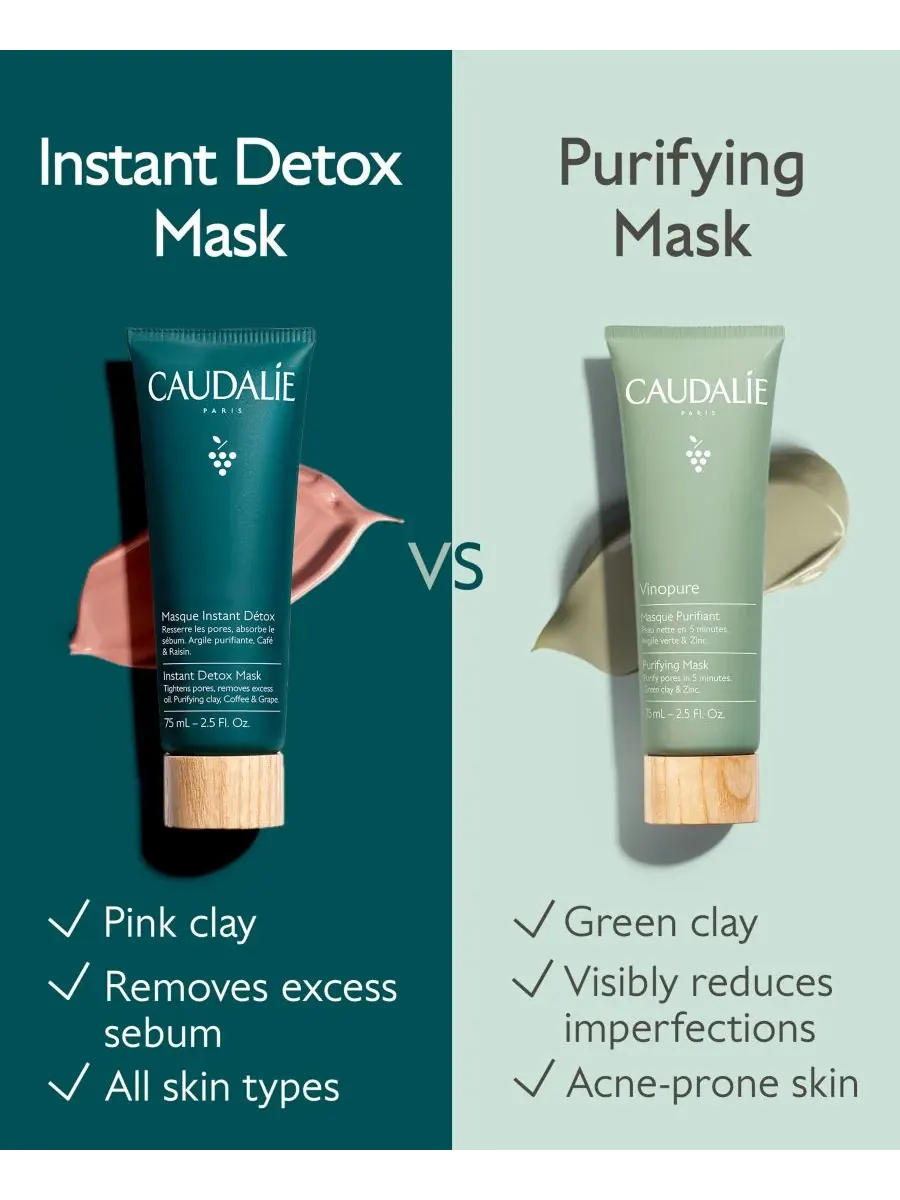 Маска для лица Caudalie — Для мгновенной детоксикации — изображение 6 из 10