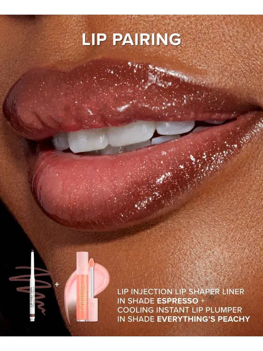 Блеск для губ Lip Injection, 0,22 унции Too Faced, Everythings Peachy — изображение 4 из 5