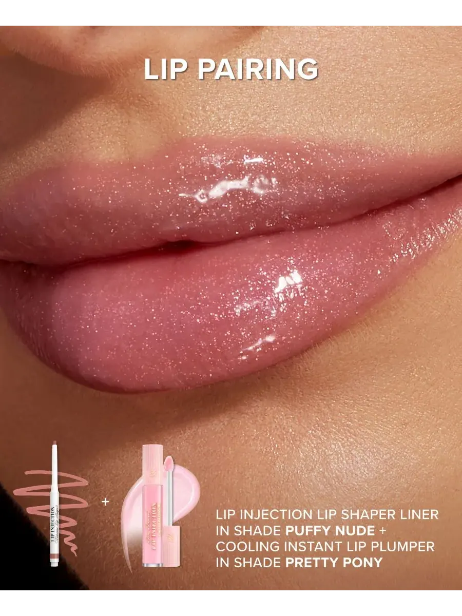Блеск для губ Lip Injection, 0,22 унции Too Faced, Pretty Pony — изображение 4 из 5