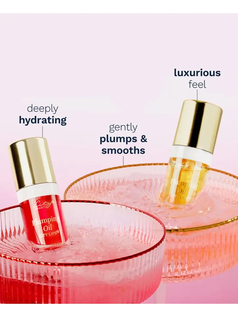 Увлажняющее масло для губ City Lips Plump Oil - Сангрия, 0,23 унции City Beauty — изображение 4 из 5