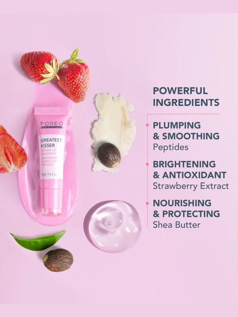 FOREO Бальзам для губ For EveryOne Greatest Kisser Peptide Lip Treatment, 0,3 унции — изображение 2 из 4