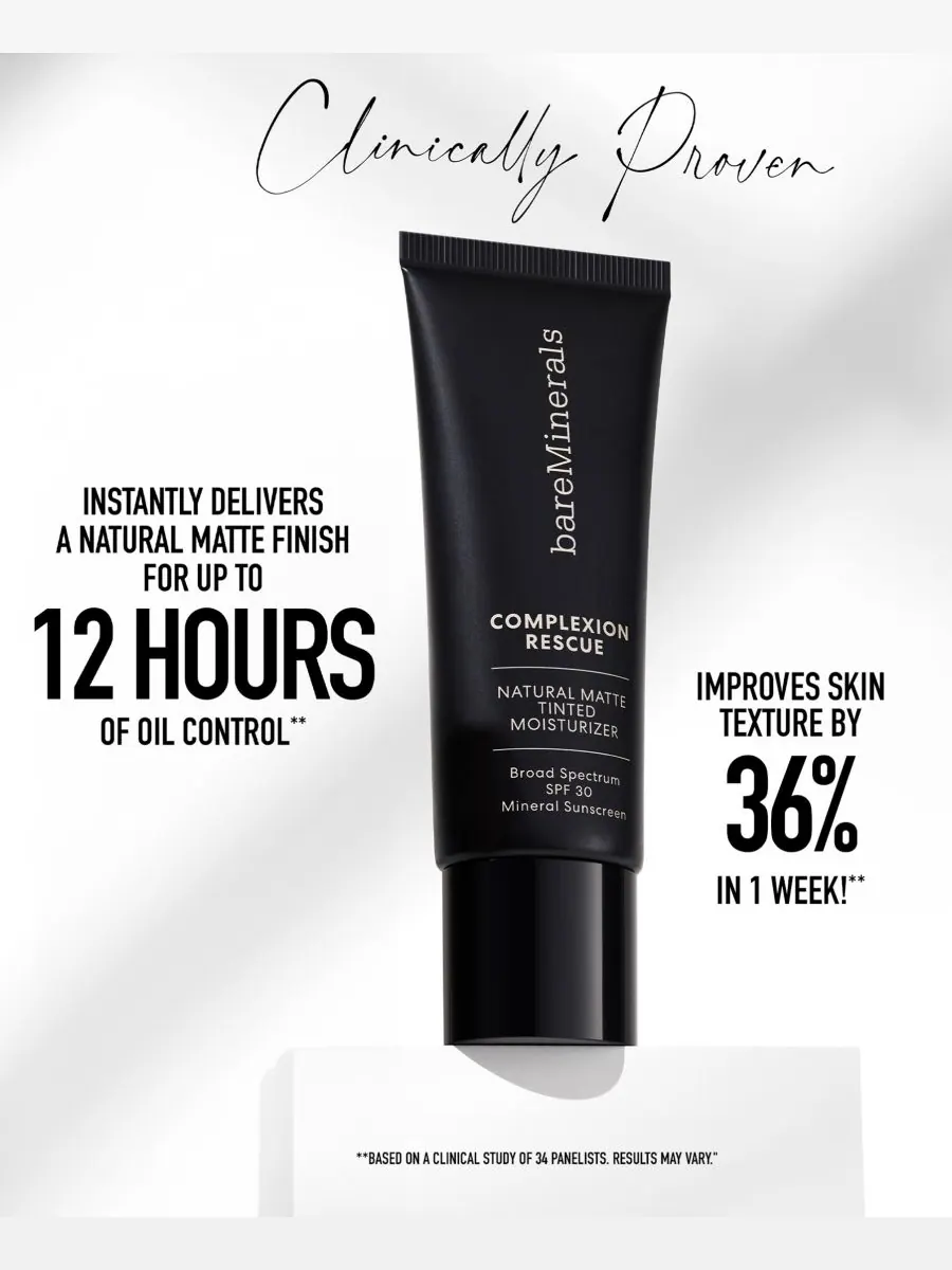 Крем для лица SPF BAREMINERALS Увлажняющий COMPLEXION RESCUE с натуральным матирующим эффектом и — изображение 8 из 10