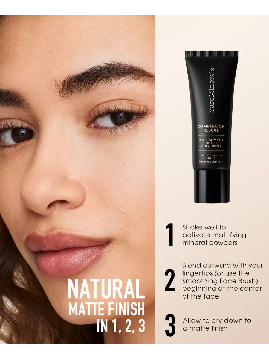 Крем для лица SPF BAREMINERALS Увлажняющий COMPLEXION RESCUE с натуральным матирующим эффектом и — изображение 5 из 10