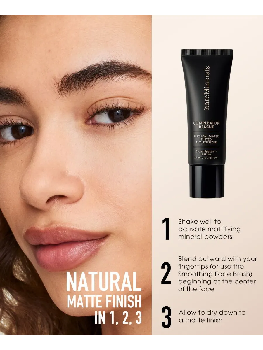 Крем для лица SPF BAREMINERALS Увлажняющий COMPLEXION RESCUE с натуральным матирующим эффектом и — изображение 7 из 10