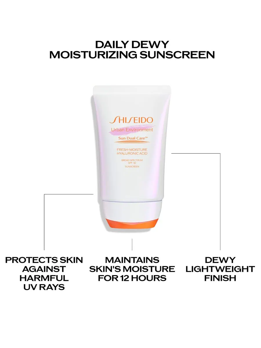 Солнцезащитный крем Urban Environment Fresh-Moisture SPF 42, 1,8 унции Shiseido, — изображение 4 из 7