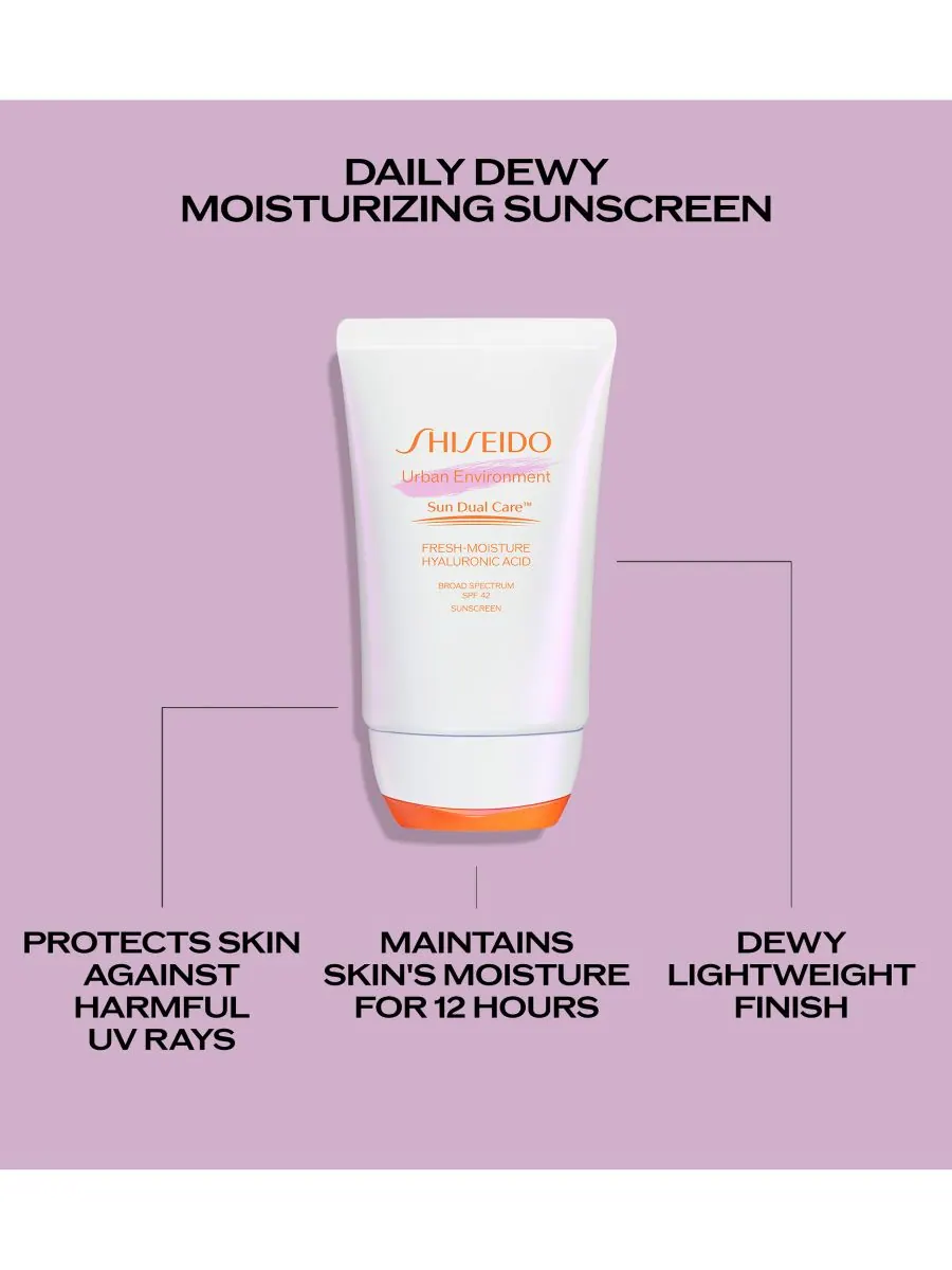 Солнцезащитный крем Urban Environment Fresh-Moisture SPF 42, 1,8 унции Shiseido, — изображение 5 из 7