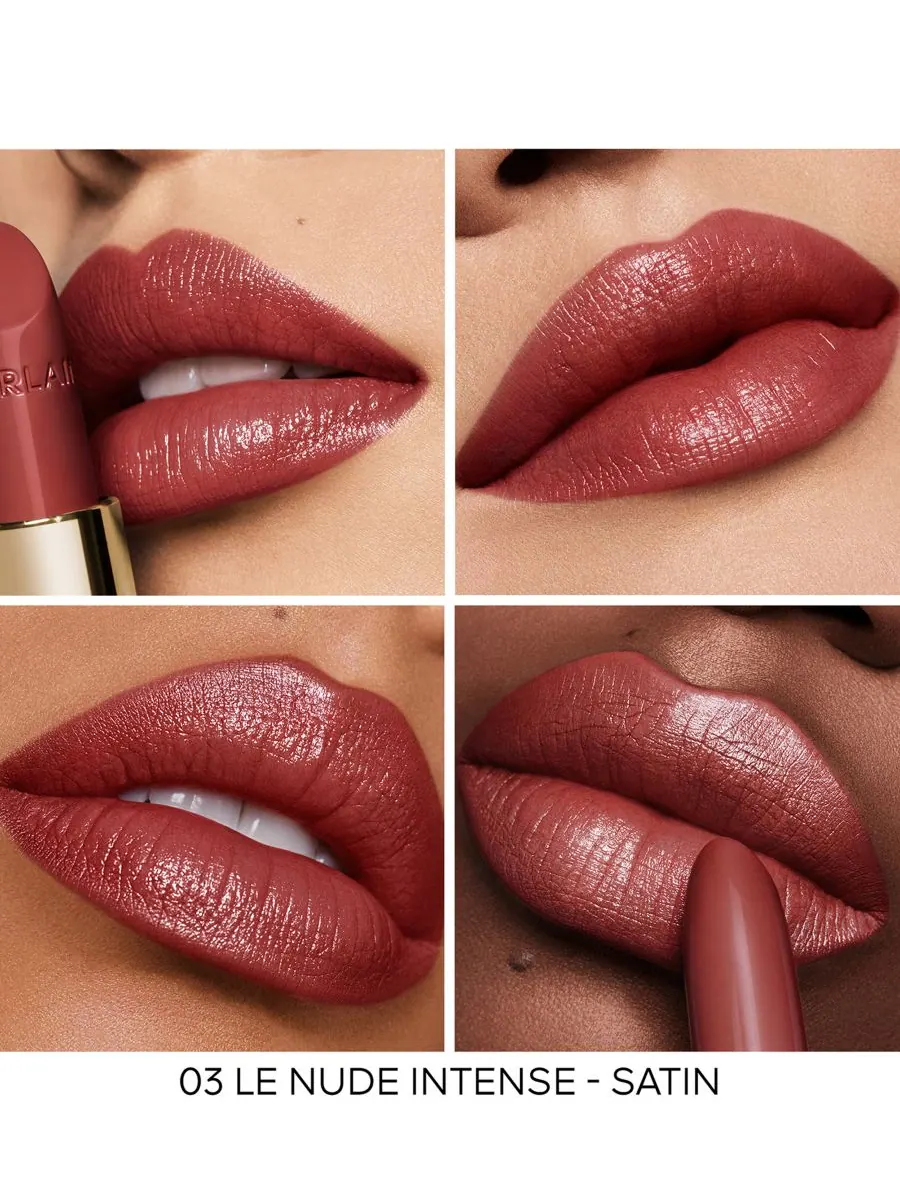 Сменный блок для помады Rouge G Customizable Lipstick - Satin GUERLAIN, цвет 03 le nude intense — изображение 8 из 10