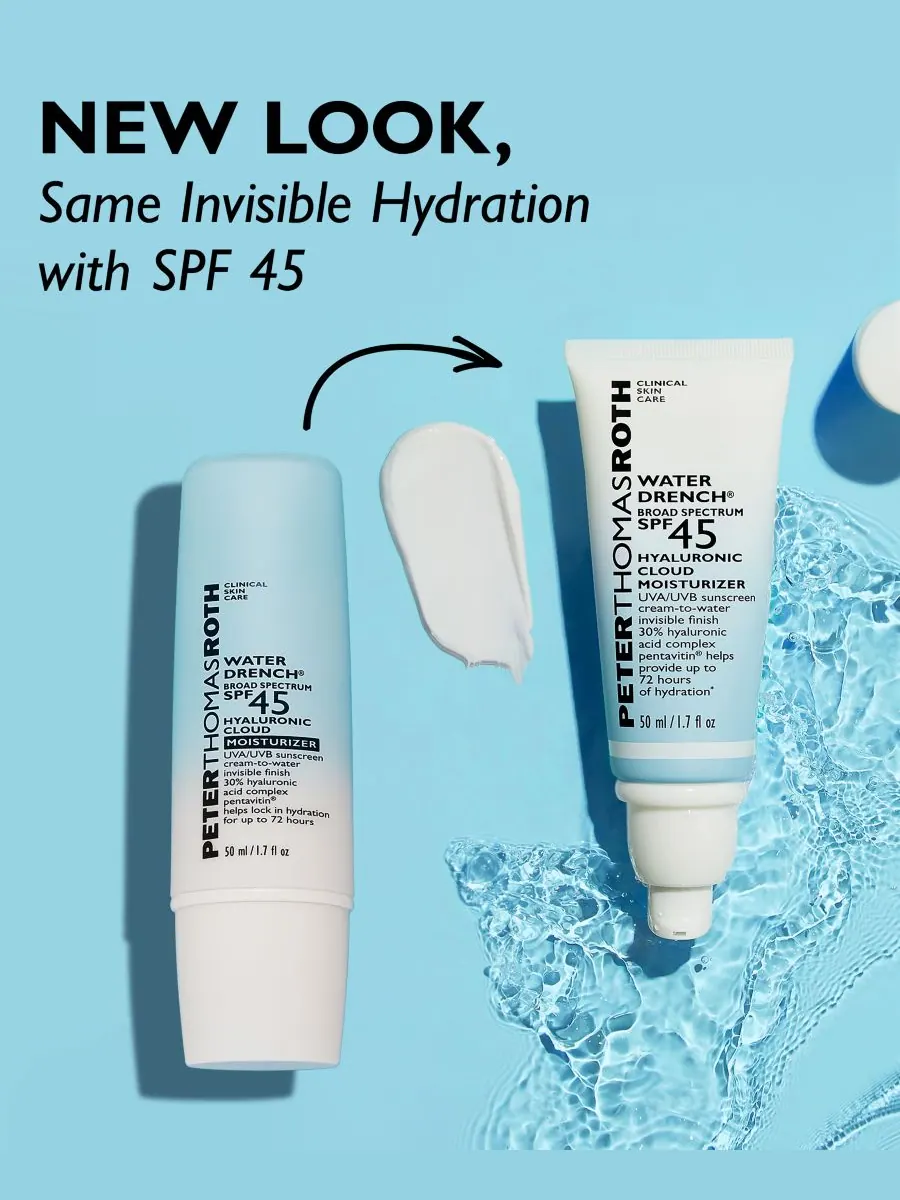 Крем для лица SPF45 PETER THOMAS ROTH Увлажняющий Water Drench Broad Spectrum с гиалуроновой — изображение 8 из 8