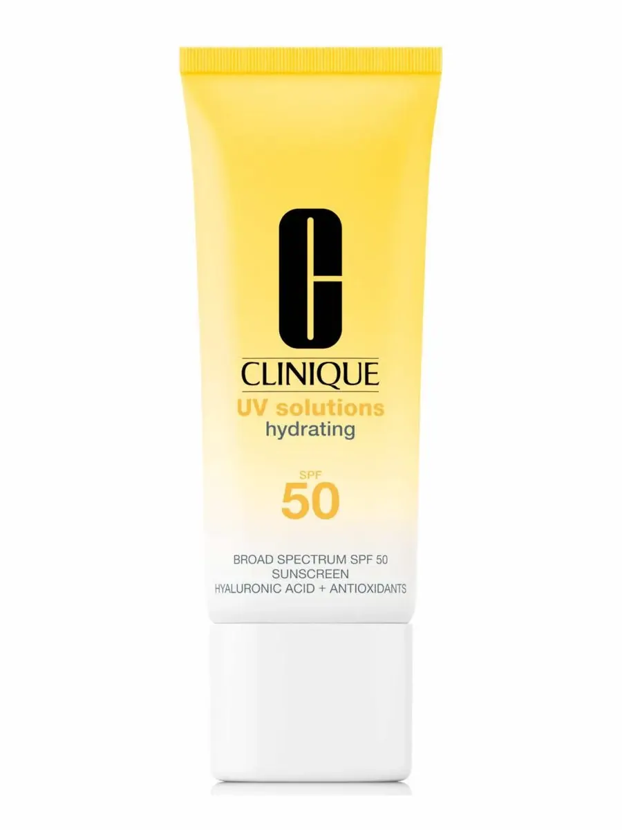 Clinique Увлажняющий солнцезащитный крем UV Solutions SPF 50 с гиалуроновой кислотой, 1,3 унции