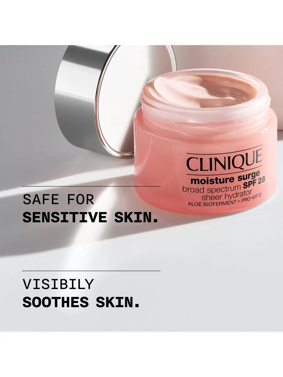 Крем для лица SPF28 CLINIQUE Увлажняющий Moisture Surge Broad Spectrum Sheer Hydrator — изображение 8 из 10
