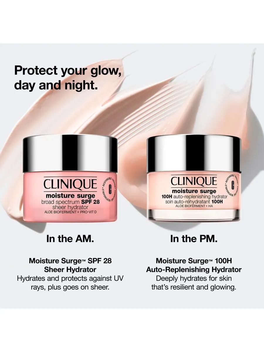 Крем для лица SPF28 CLINIQUE Увлажняющий Moisture Surge Broad Spectrum Sheer Hydrator — изображение 9 из 10