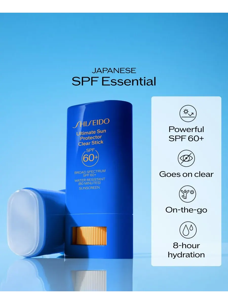 Shiseido Солнцезащитный стик Ultimate Sun Protector Clear Stick, 0,71 унции — изображение 4 из 10