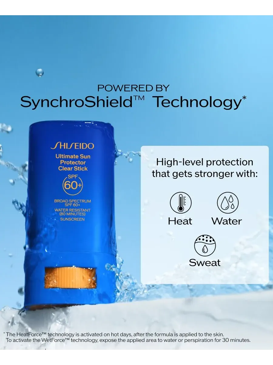 Shiseido Солнцезащитный стик Ultimate Sun Protector Clear Stick, 0,71 унции — изображение 5 из 10