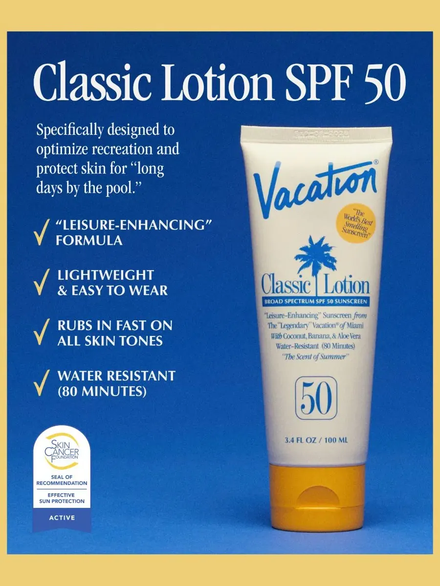 Солнцезащитный лосьон SPF 50 Vacation Classic Lotion, 100 мл Vacation — изображение 9 из 9