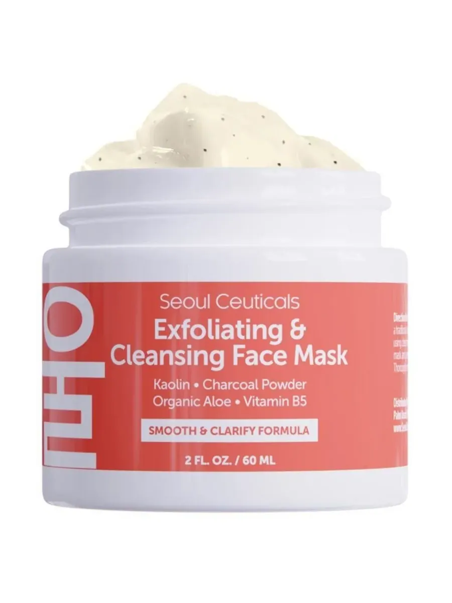 Маска для лица Seoul Ceuticals — Корейская отшелушивающая и очищающая K Beauty Skincare