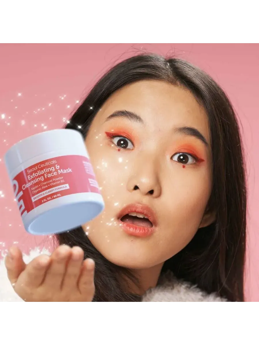 Маска для лица Seoul Ceuticals — Корейская отшелушивающая и очищающая K Beauty Skincare — изображение 2 из 7