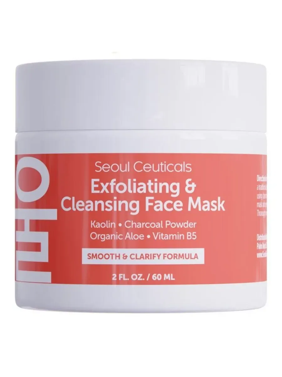Маска для лица Seoul Ceuticals — Корейская отшелушивающая и очищающая K Beauty Skincare — изображение 6 из 7