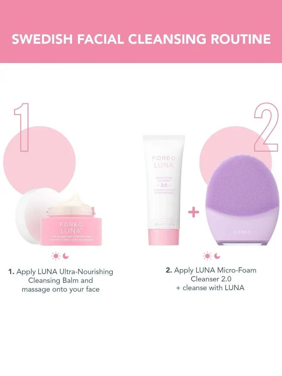 Крем для лица SPF FOREO Ультрапитательный очищающий бальзам LUNA — изображение 4 из 8
