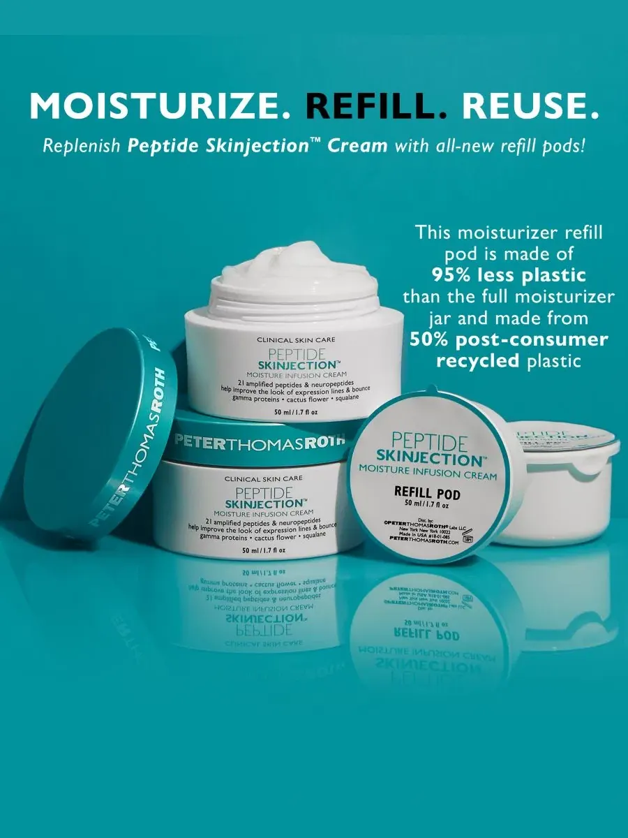 Крем для лица с пептидами Peptide Skinjection Moisture Infusion Cream Refill Pod Peter Thomas Roth — изображение 2 из 4