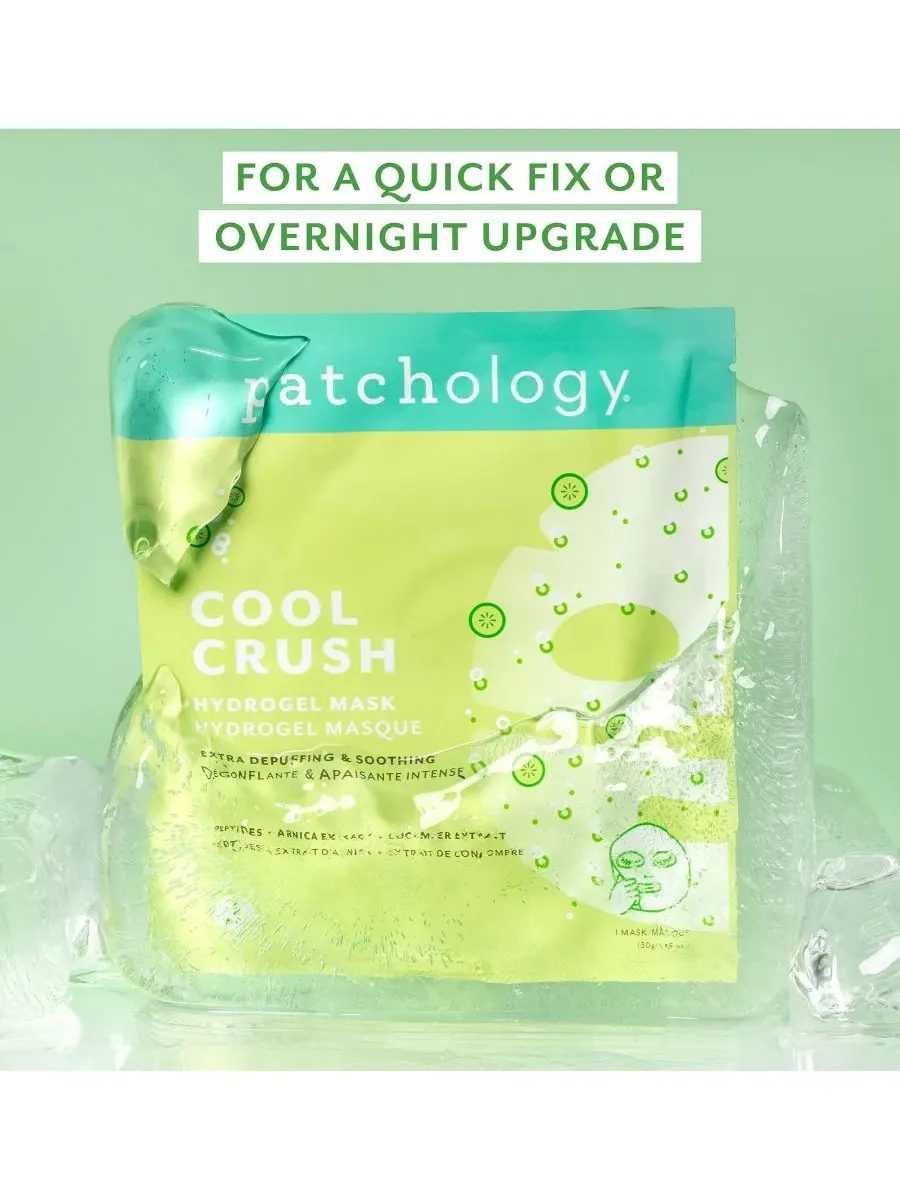 Гидрогелевая маска для лица с пептидами и огурцом Serve Chilled Cool Crush Patchology, 44 г — изображение 4 из 7