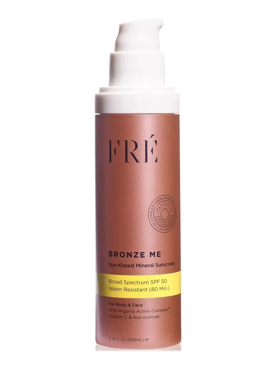 FRE BRONZE ME Sun-Kissed Mineral Sunscreen SPF 50, 3.38 унции