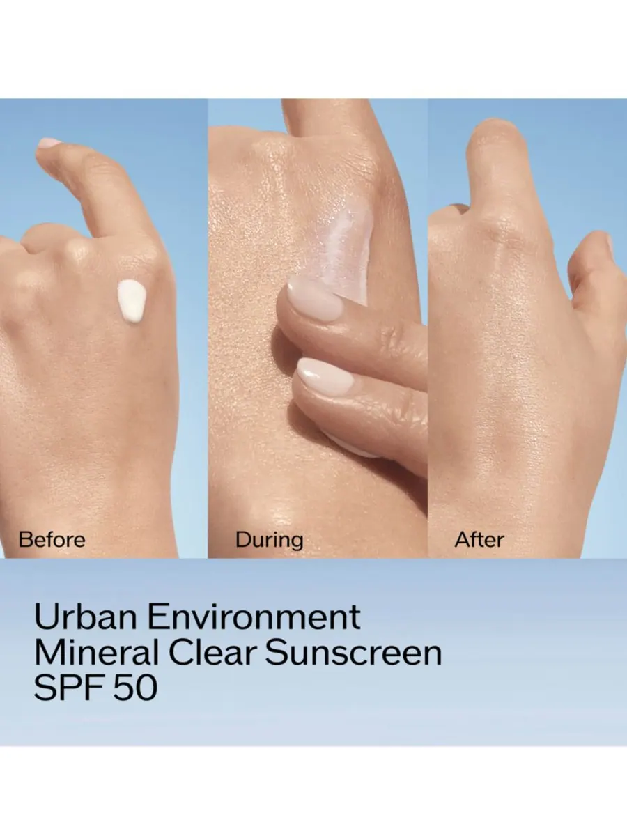Солнцезащитный крем Urban Environment Mineral Clear Sunscreen SPF 50 Shiseido, — изображение 6 из 10
