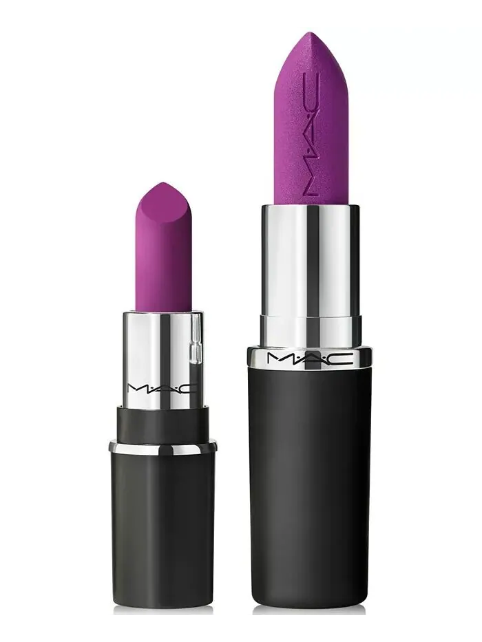 Мини-помада MACximal Silky Matte Lipstick, 0,03 унции, цвет Everybody's Heroine — изображение 7 из 8