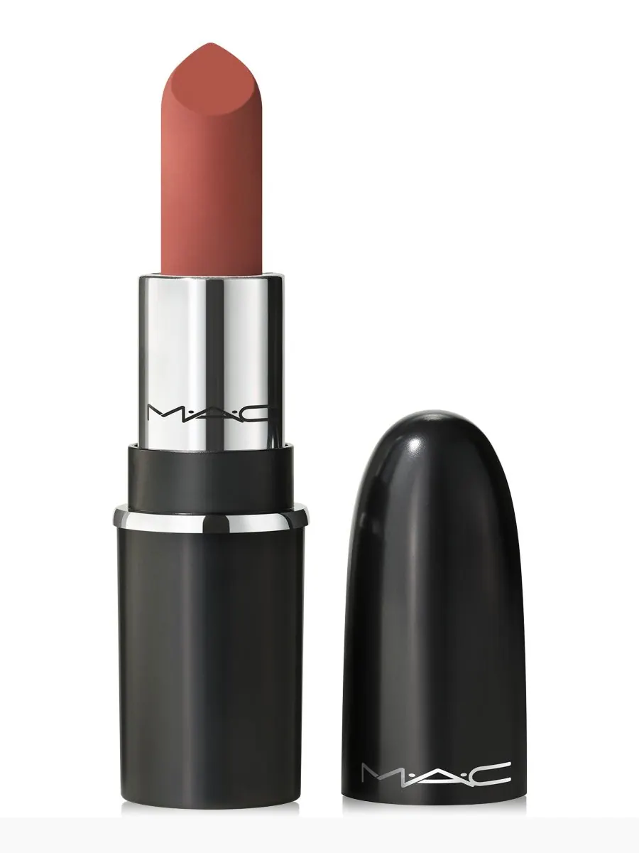 Мини-версия матовой помады MACximal Silky Matte Lipstick, 0,05 унции MAC, цвет warm teddy
