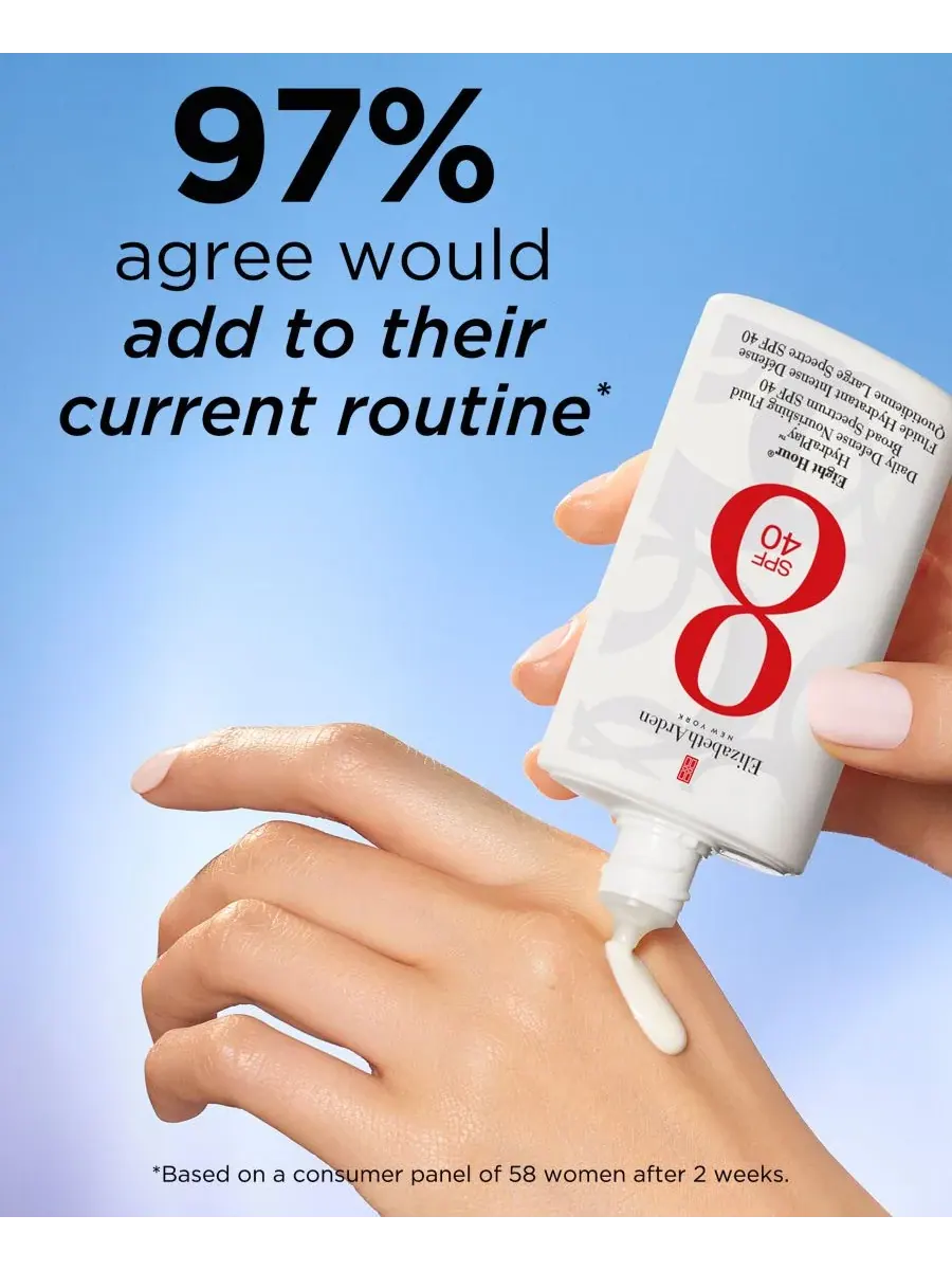 Крем для лица SPF ELIZABETH ARDEN Питательная жидкость для ежедневной защиты от солнца Eight Hour — изображение 6 из 10