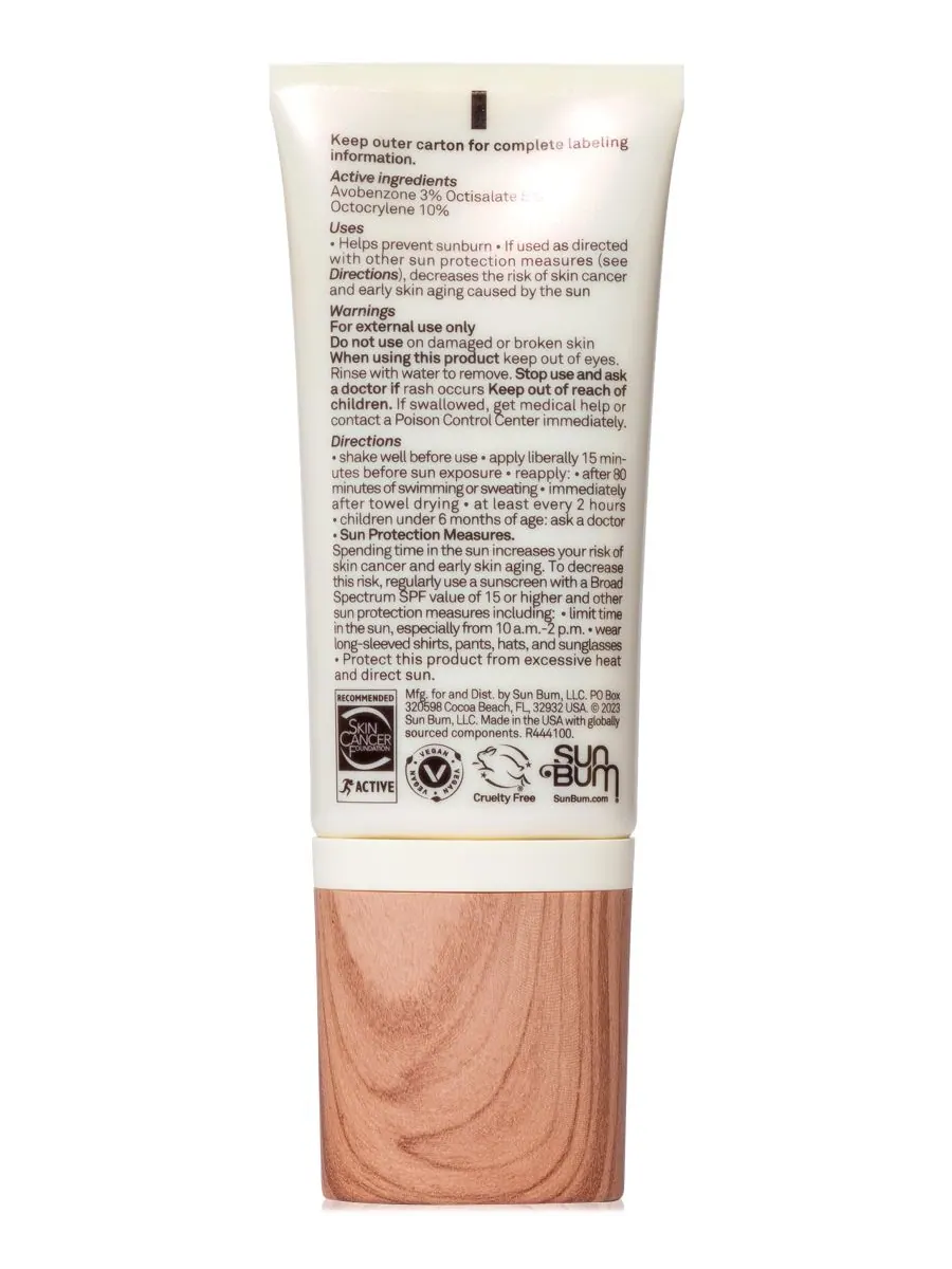 Увлажняющий солнцезащитный крем с тонирующим эффектом Daily Glow SPF 30, 1,7 унции Sun Bum, — изображение 6 из 6