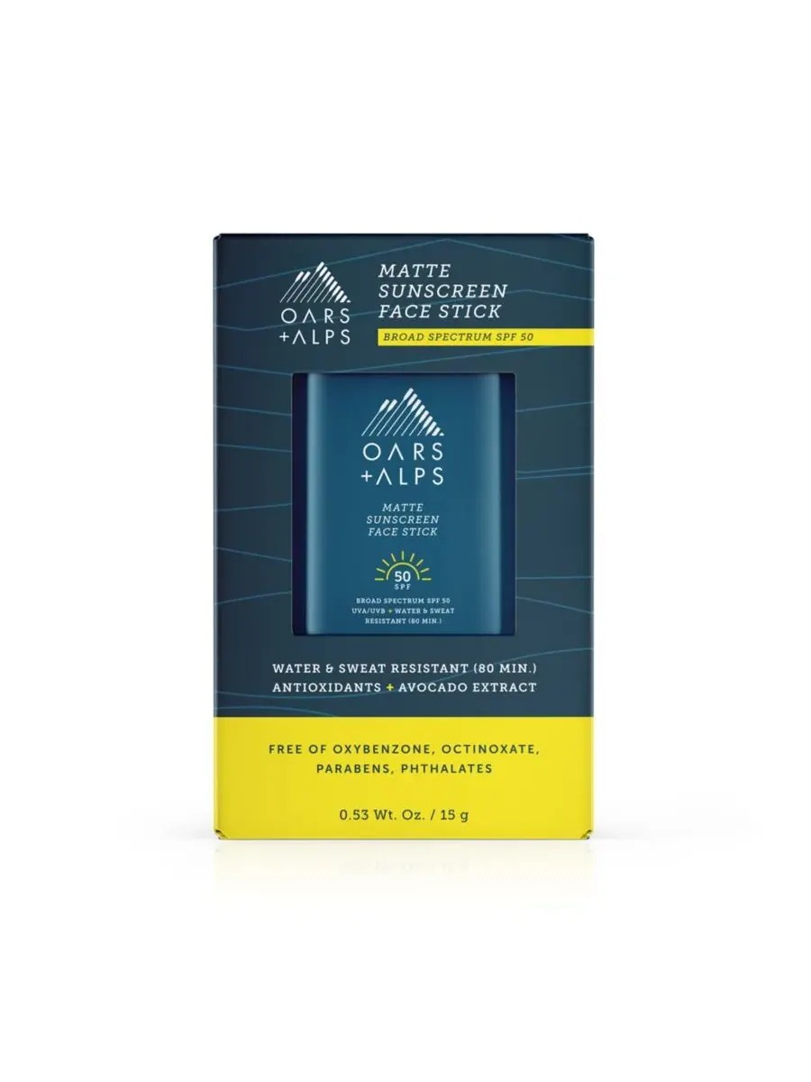 Oars + Alps Матирующий солнцезащитный стик для лица SPF 50, 0,53 унции — изображение 3 из 10