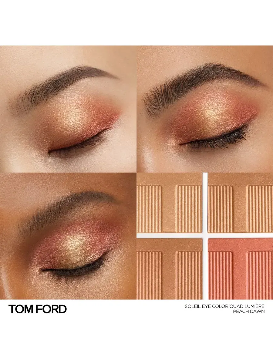 Палетка теней для век Soleil Eye Color Quad Lumiere, 7 г Tom Ford, 41 peach dawn — изображение 2 из 5