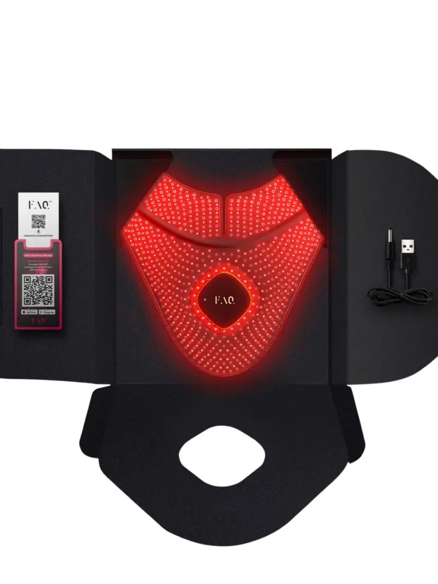 Маска для лица Foreo — FAQ 211 Силиконовая для декольте со светодиодной подсветкой и ближним — изображение 3 из 4