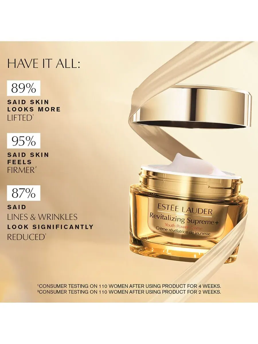 Крем для лица Estée Lauder Revitalizing Supreme+ Youth Power Cream, сменный блок, с гиалуроновой — изображение 9 из 16