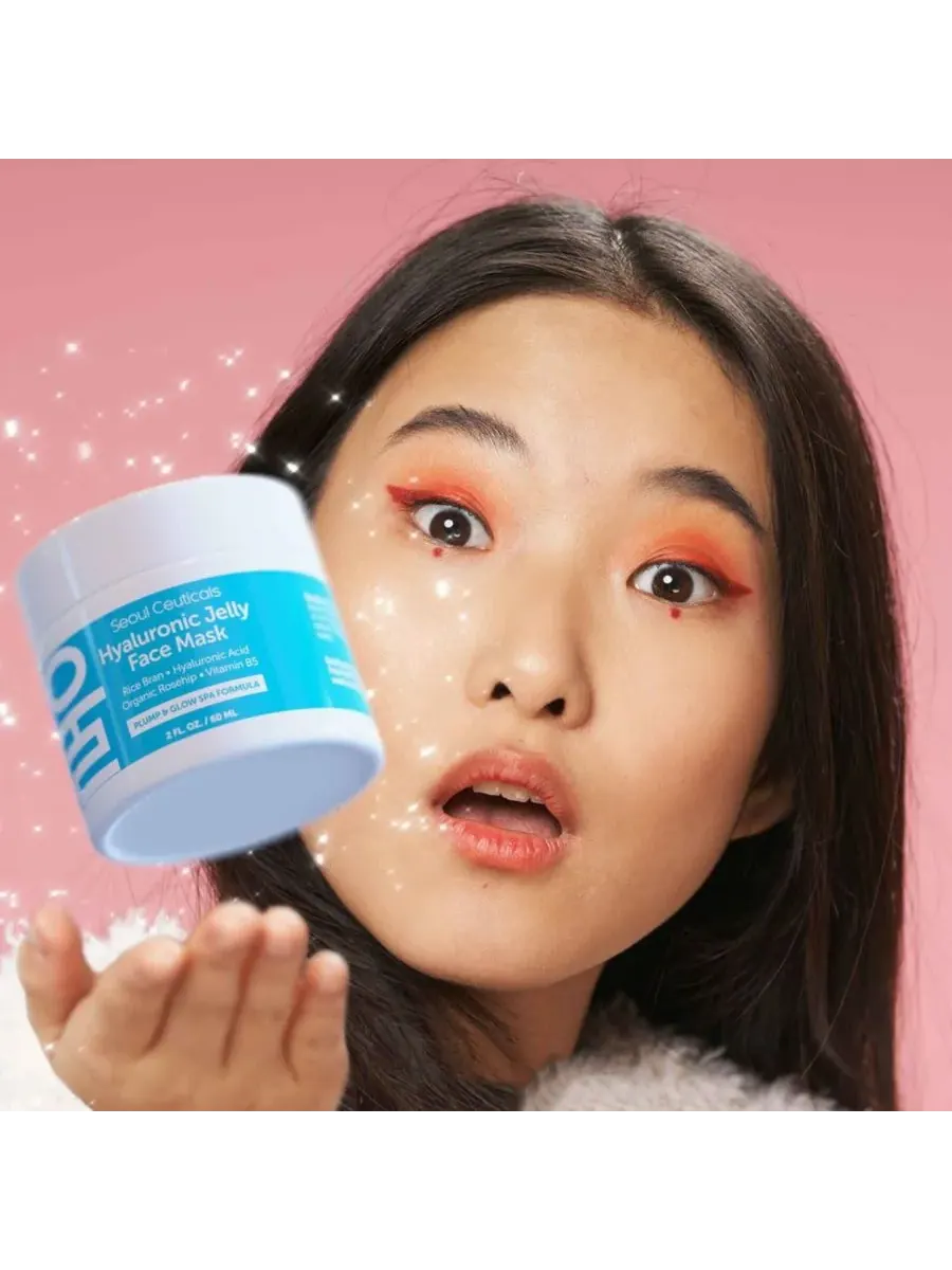 Маска для лица Seoul Ceuticals — Корейская гелевая с гиалуроновой кислотой для ухода за кожей — изображение 3 из 7