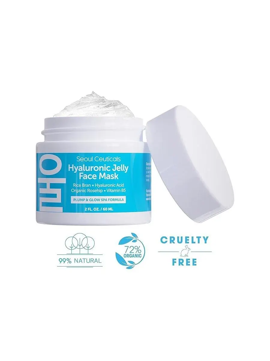 Маска для лица Seoul Ceuticals — Корейская гелевая с гиалуроновой кислотой для ухода за кожей — изображение 6 из 7