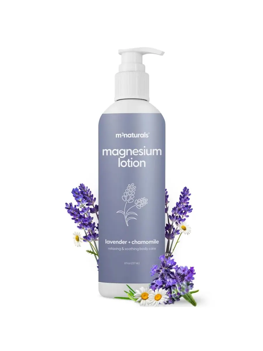 Крем для лица M3 Naturals — С магнием, лавандой и ромашкой для сна, расслабляющий ночной от судорог — мульти