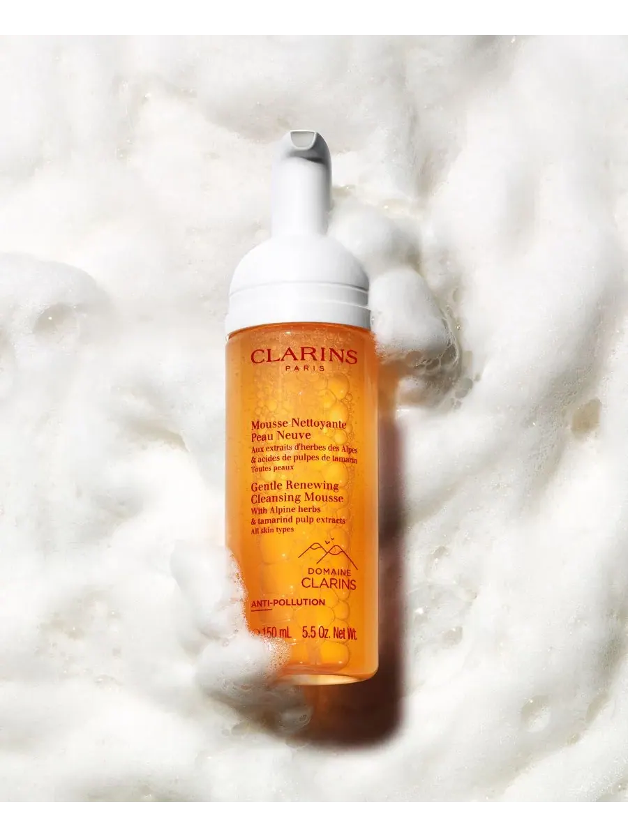 Гель для умывания Clarins — Нежный восстанавливающий очищающий мусс, 150 мл — изображение 3 из 6