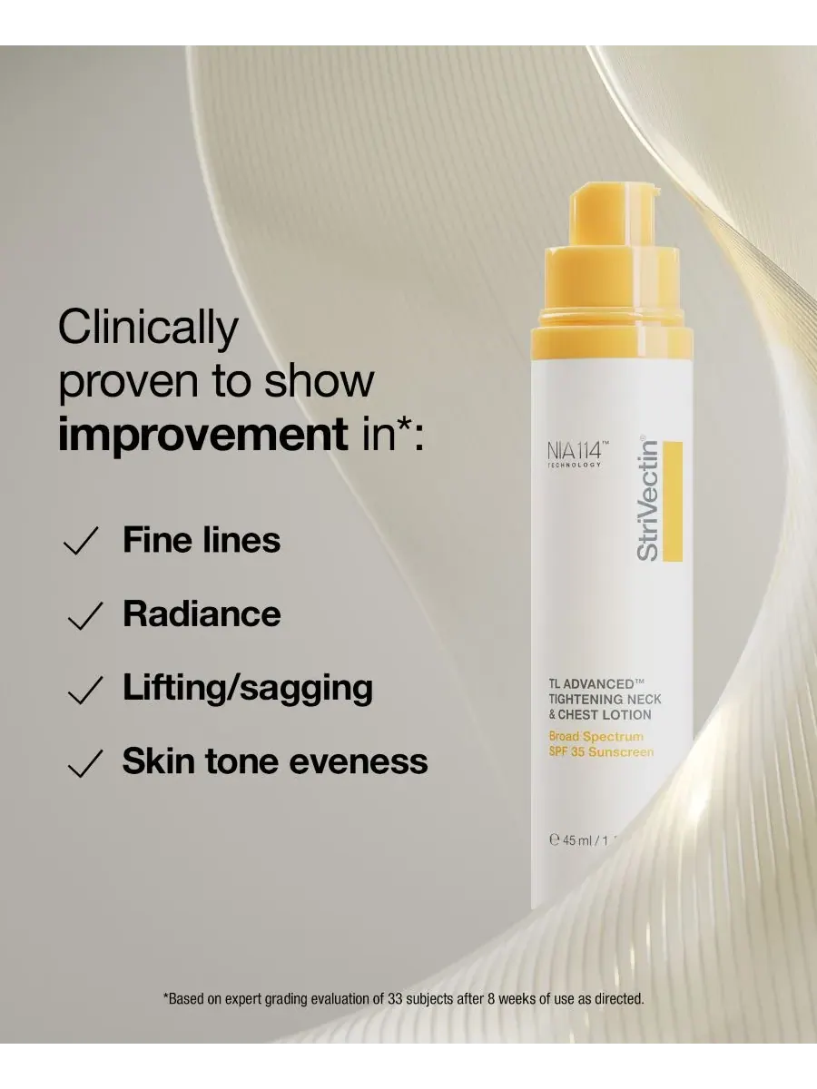 StriVectin TL Advanced Подтягивающий лосьон для шеи и груди с широким спектром защиты SPF 35, 44 г — изображение 2 из 7