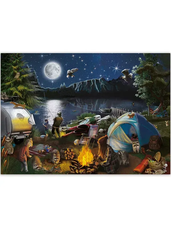 Пазлы из 1000 деталей для детей 8-12 лет и взрослых Quokka, campfire — изображение 1 из 4
