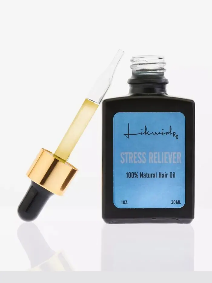 100% натуральное масло для волос Stress Reliever, 1 унция Likwid Rx — синий