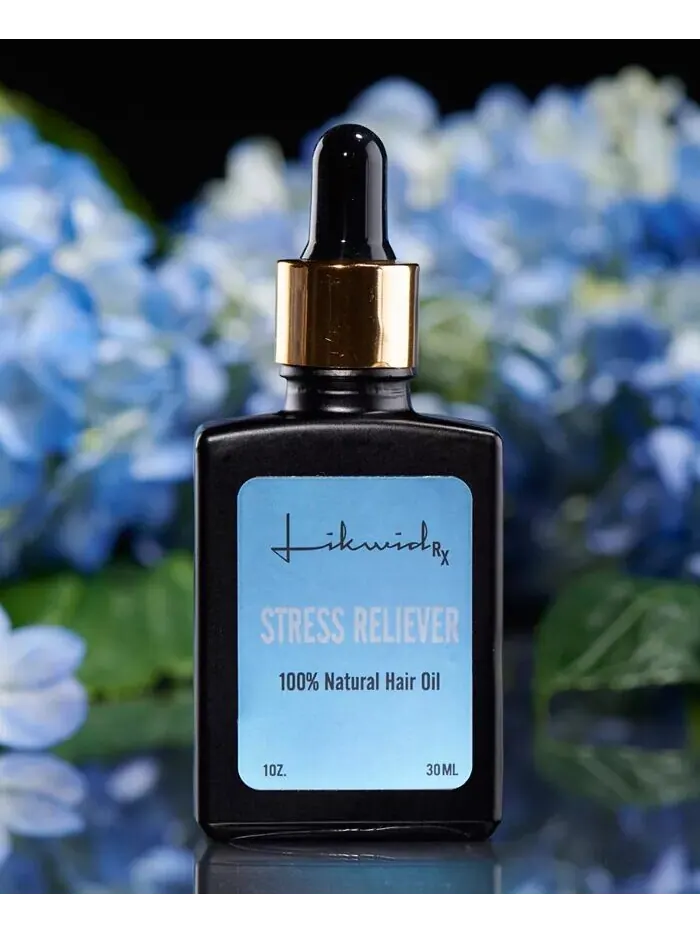 100% натуральное масло для волос Stress Reliever, 1 унция Likwid Rx — изображение 2 из 2