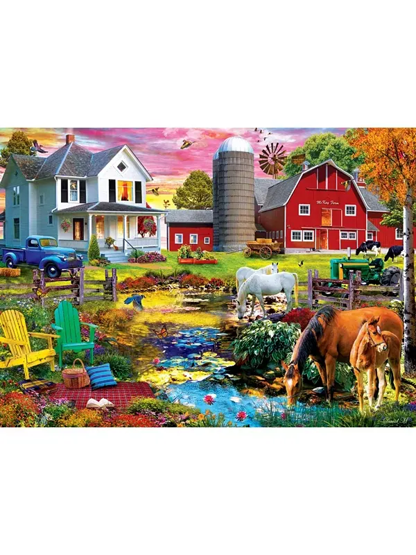 Шедевры фермы и страны - пикник на ферме пазл из 1000 деталей Masterpieces Puzzles — изображение 2 из 3