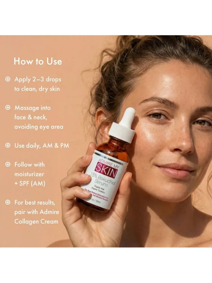 Сыворотка Admire My Skin — С % бакучиолом - натуральная альтернатива ретинолу — изображение 7 из 8