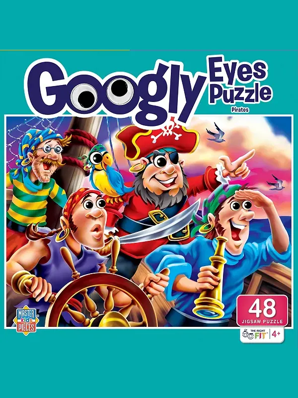 Выпуклые глаза - пазл из 48 элементов "Пираты" Masterpieces Puzzles — мульти