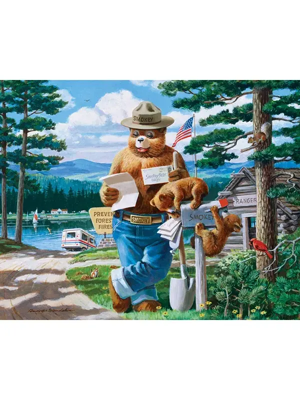 Набор из 4 пазлов по 100 деталей для детей «Masterpieces Smokey Bear» Masterpieces Puzzles — изображение 3 из 3