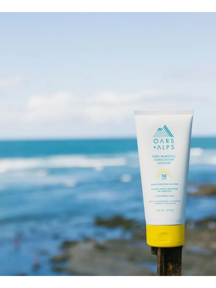 Oars + Alps 100% минеральный солнцезащитный лосьон SPF 50, 170 мл — изображение 5 из 8