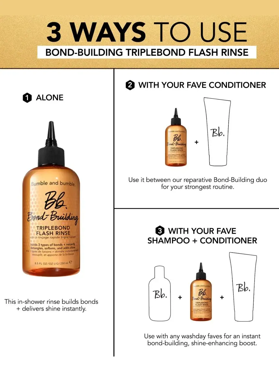 Bumble and Bumble Ополаскиватель TripleBond Flash Rinse для восстановления поврежденных волос — изображение 7 из 9