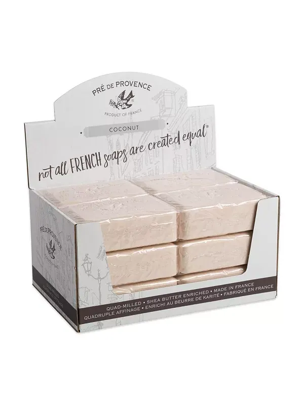 Увлажняющее французское мыло Pre de Provence, 250 г, четырехкратное измельчение, стойкая — изображение 2 из 4